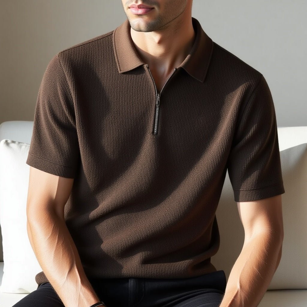 Luca Swiss Knit Polo – Nora Studios